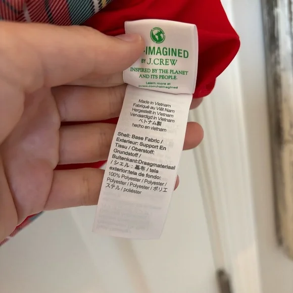 J. Crew Puffer vest with PrimaLoft® in Snowy Stewart tartan L Holiday Christmas - Picture 11 of 14